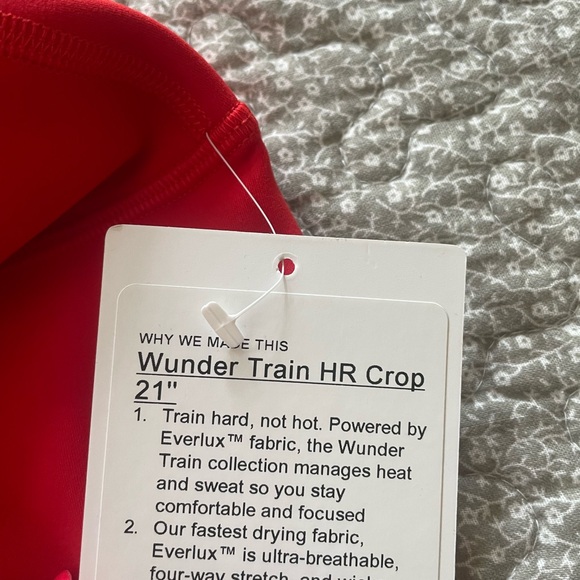 Lululemon Wunder Train HR Crop 21” - Picture 3 of 7